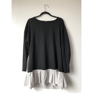 Long Tee // Mod Dress with Ruffle